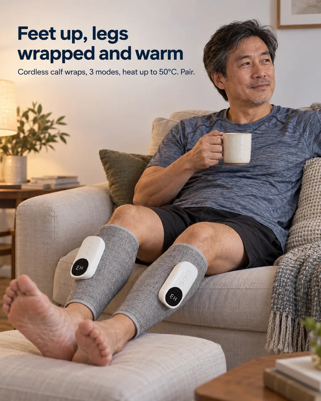 Air Compression Leg Massagers (Pair): lifestyle