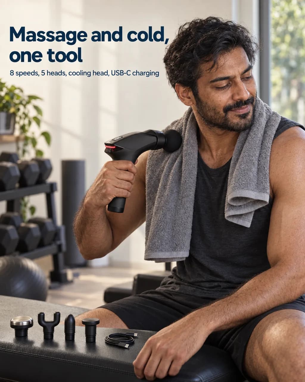 Cold Compress Massage Gun: lifestyle