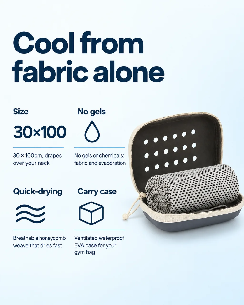 Instant Cooling Towel: key features