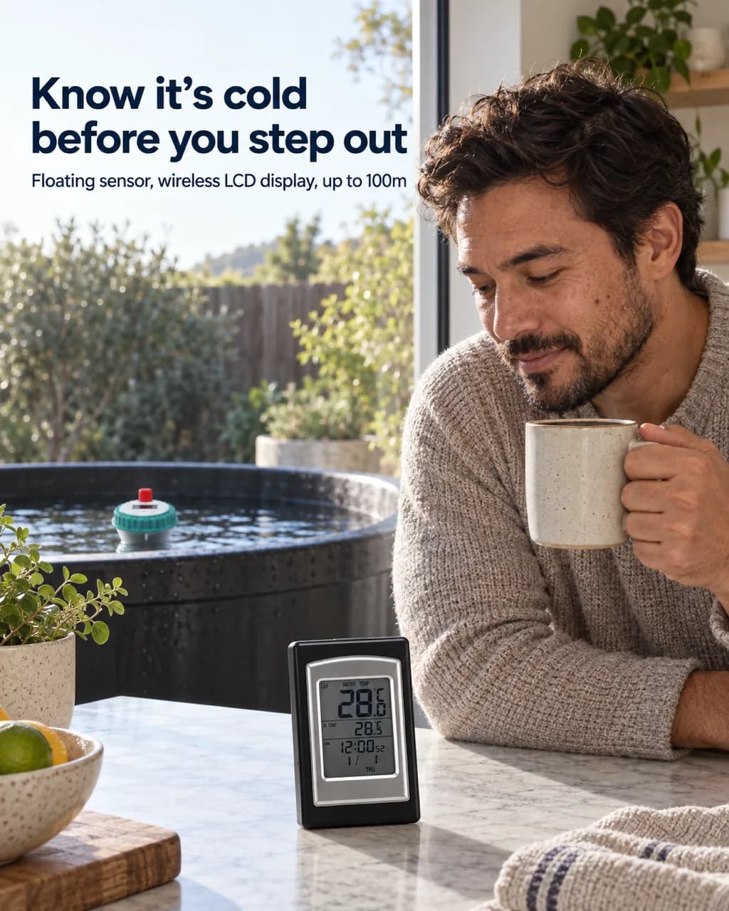 Wireless Floating Thermometer: lifestyle
