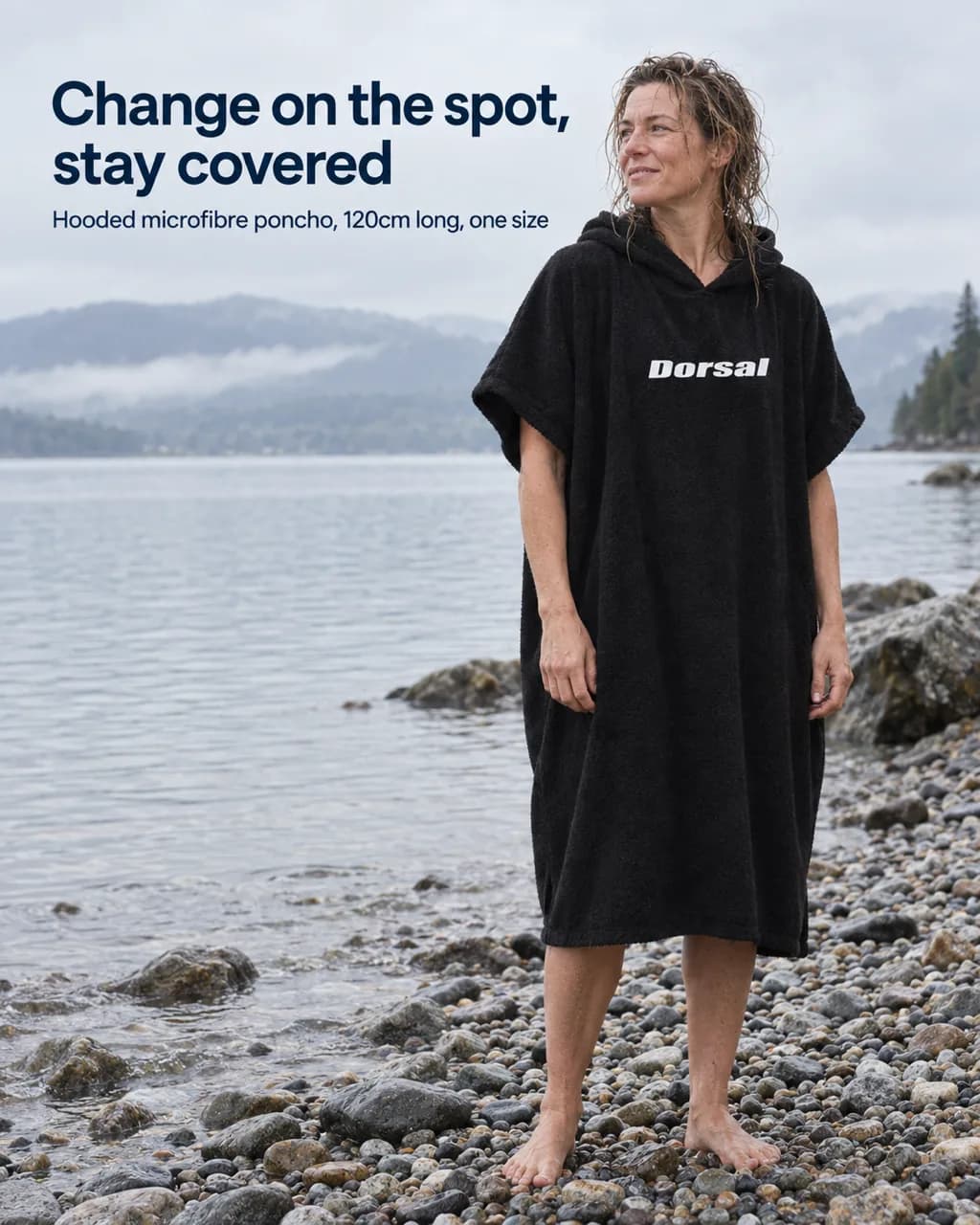 Dorsal Microfibre Changing Poncho: lifestyle