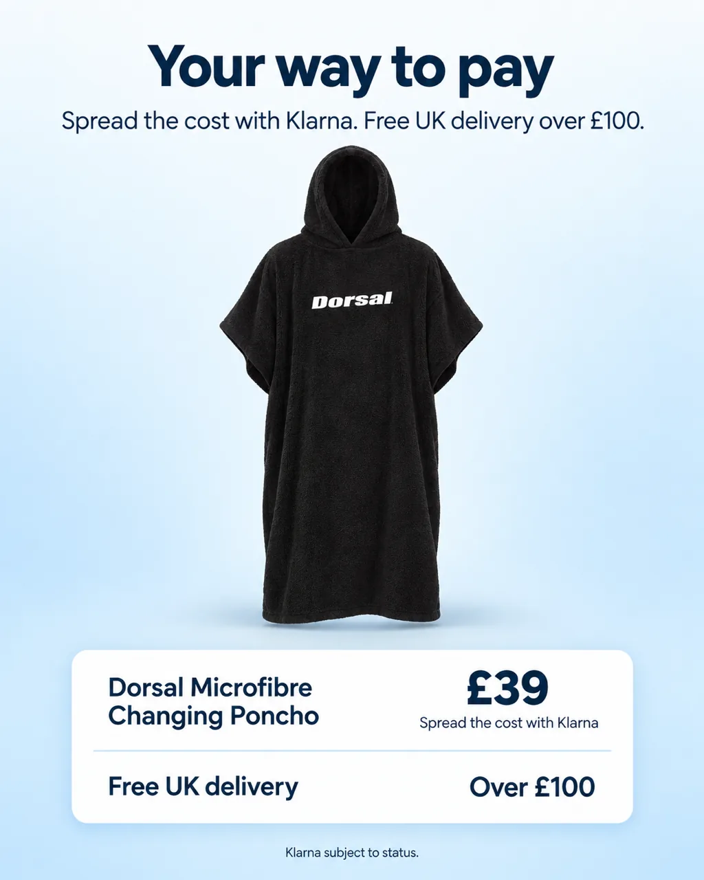 Dorsal Microfibre Changing Poncho: pricing and offers