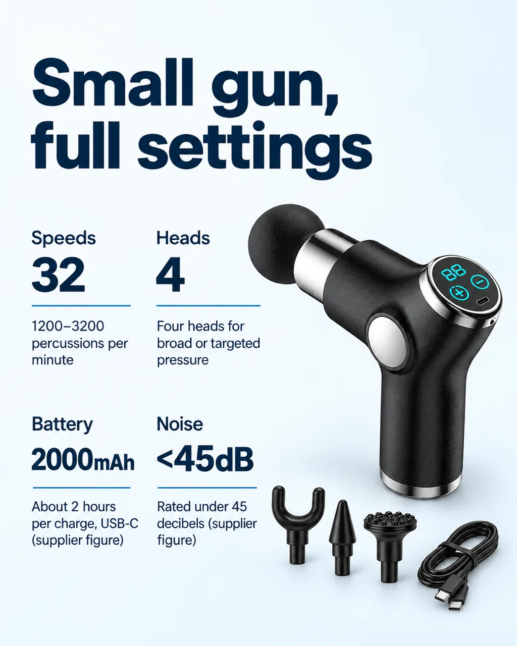 Mini Massage Gun: key features