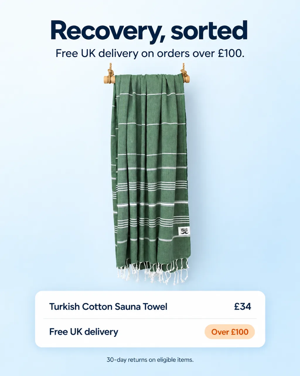 Turkish Cotton Sauna Towel: pricing and offers